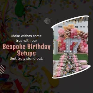 Birthday Decorations marketing poster