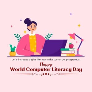 Computer Literacy Day poster