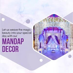 mandap decoration business flyer