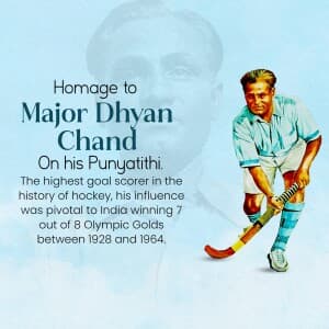 Major Dhyan Chand Punyatithi post