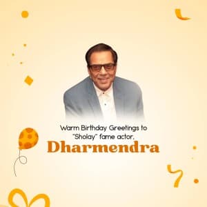 Dharmendra birthday poster