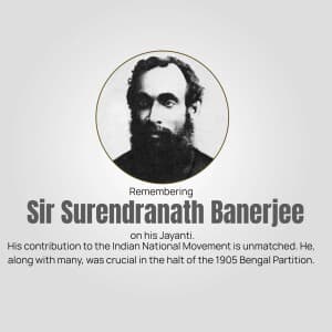 Surendranath Banerjee Jayanti banner