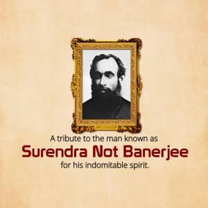 Surendranath Banerjee Jayanti flyer