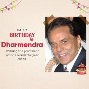 Dharmendra birthday image