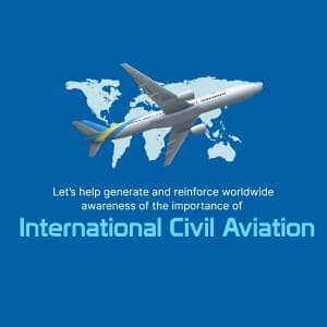 World Civil Aviation Day Facebook Poster