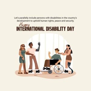 International Day of Persons with Disabilities poster