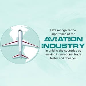 World Civil Aviation Day poster Maker