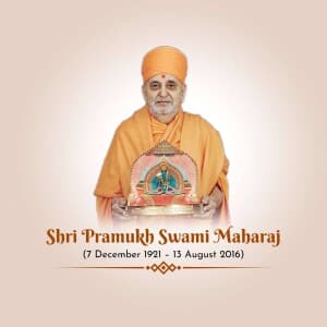 Pramukh Swami Maharaj Jayanti illustration
