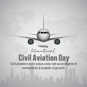 World Civil Aviation Day event advertisement