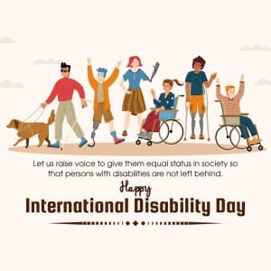 International Day of Persons with Disabilities event poster