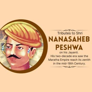 Nanasaheb Peshwa Jayanti illustration