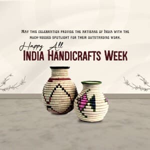 All India Handicrafts Week event poster