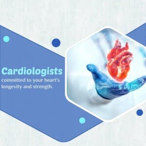 Cardiologists business flyer