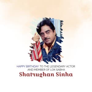 Shatrughan Sinha Birthday graphic