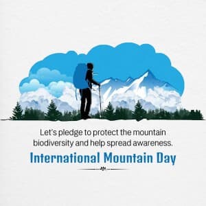 International Mountain Day graphic