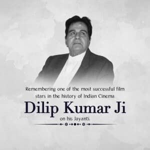 Dilip Kumar Jayanti graphic