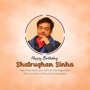 Shatrughan Sinha Birthday banner