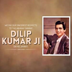 Dilip Kumar Jayanti banner