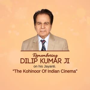 Dilip Kumar Jayanti poster