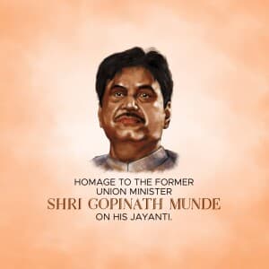 Gopinath Munde Jayanti flyer