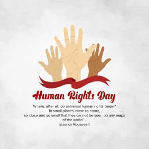 Human Rights Day event poster