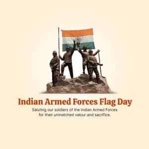 Armed Forces Flag Day Facebook Poster