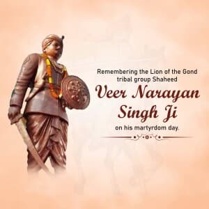 Veer Narayan Singh Punyatithi Facebook Poster