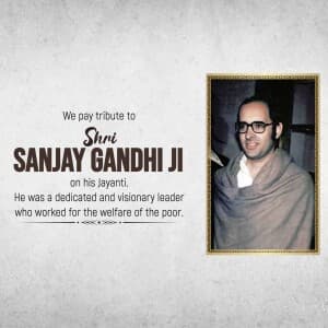 Sanjay Gandhi Jayanti video