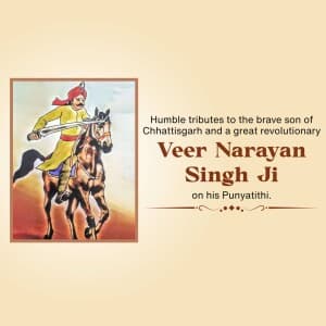 Veer Narayan Singh Punyatithi poster Maker