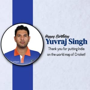 Yuvraj Singh Birthday image