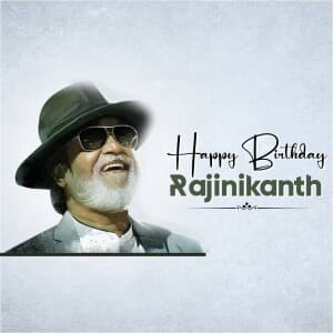 Rajinikanth Birthday illustration