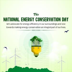 National Energy Conservation Day poster