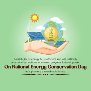 National Energy Conservation Day flyer