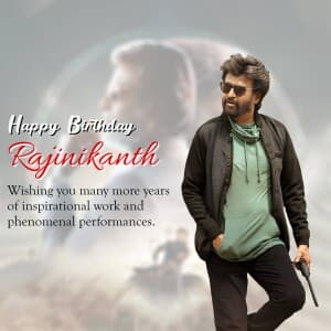 Rajinikanth Birthday image