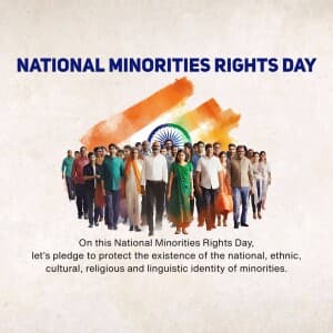National Minorities Rights Day event poster