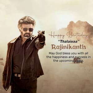 Rajinikanth Birthday banner