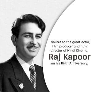 Raj Kapoor Jayanti poster