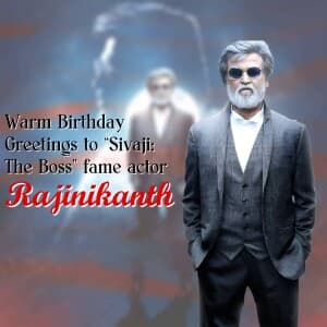 Rajinikanth Birthday poster