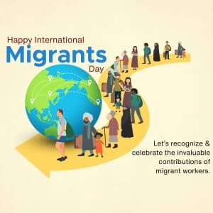 International Migrants Day event poster