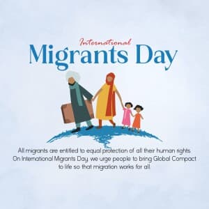 International Migrants Day banner
