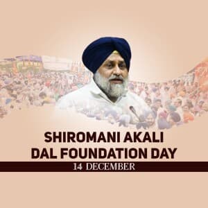 Shiromani Akali Dal Foundation Day post