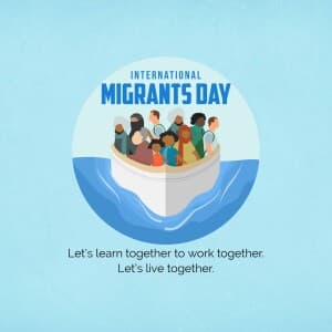 International Migrants Day flyer