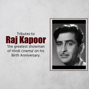 Raj Kapoor Jayanti graphic