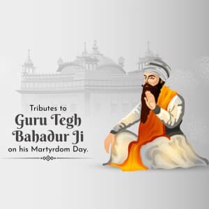 Guru Tegh Bahadur's Martyrdom Day illustration