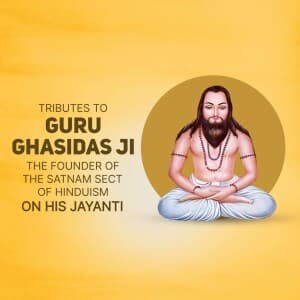 Guru Ghasidas Jayanti banner