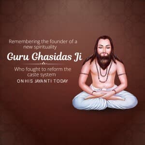 Guru Ghasidas Jayanti flyer