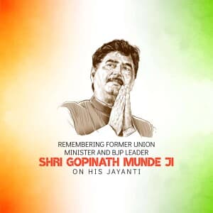Gopinath Munde Jayanti poster