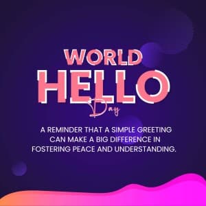 World Hello Day graphic