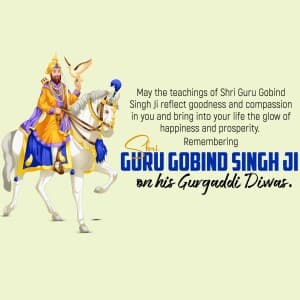 Guru Gobind Singh Gurgaddi Diwas video