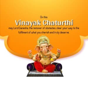 Vinayaka Chaturthi marketing poster